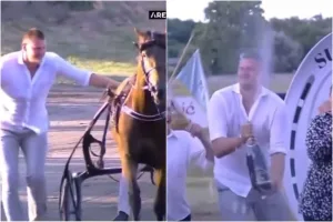 Ο Γιόκιτς δεν έκανε έτσι ούτε όταν πήρε το πρωτάθλημα: Δάκρυα χαράς και σαμπάνια αφού νίκησε άλογό του (video)