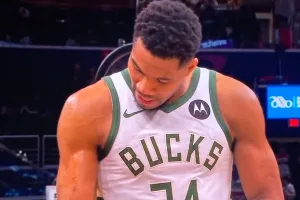 Ο Γιάννης Αντετοκούνμπο τα… είδε όλα: Οι πληγές στο χέρι του & το παράπονο από τους διαιτητές! (video)