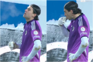 Ένα… τσάι στους -9: Τερματοφύλακας στην Τουρκία βρήκε τον πιο ευφάνταστο τρόπο, για να ζεσταθεί! (video)