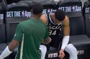 Τα συναισθήματα του Αντετοκούνμπο σε ένα στιγμιότυπο, μετά τον τραυματισμό του (video)