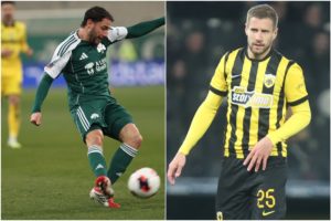 «Μέσα» οι Καλάμπρια & Κώτσιρας, Βάργκα μαζί με Γιόβιτς: Οι ενδεκάδες του ΑΕΚ – Παναθηναϊκός