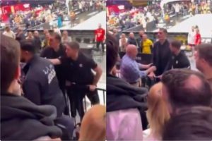 Πυρ και μανία με «φίλαθλο» ο Μπαρτζώκας στο Ντουμπάι: Σκαρφάλωσε στην κερκίδα (video)