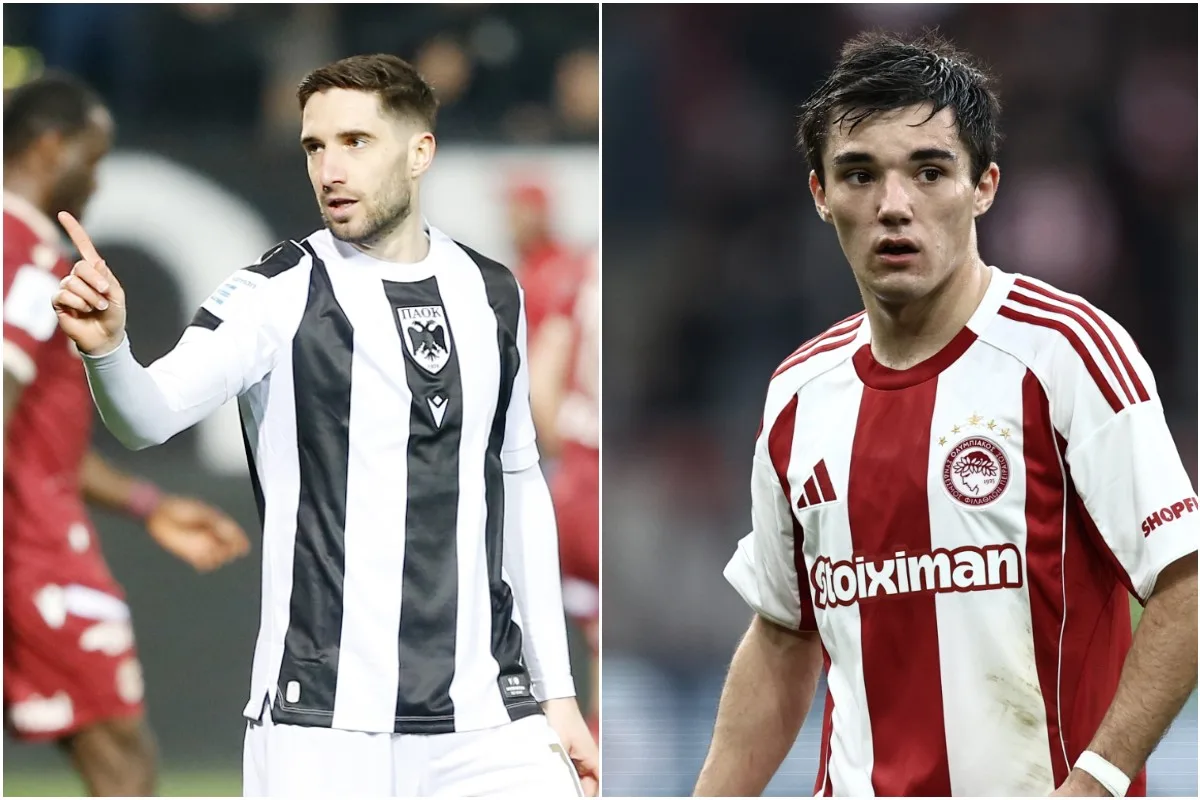 Λούκα Ιβάνουσετς ΠΑΟΚ Ντιόγο Νασιμέντο Ολυμπιακός