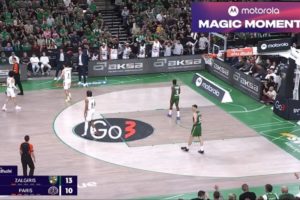 Ούτε οι διαιτητές δεν το κατάλαβαν: Ο Ιφί της Παρί έβαλε τρίποντο στη Ζαλγκίρις… κατά λάθος (video)