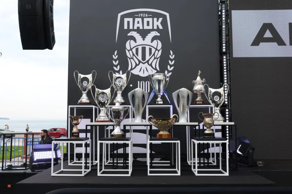 Οι στιγμές-ορόσημα του ΠΑΟΚ που κοσμούν την πλατεία Αριστοτέλους για τα 100 χρόνια!
